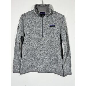 Patagonia Better Sweater Women's Size Medium Gray 1/4 Zip Pullover Fleece Jacket